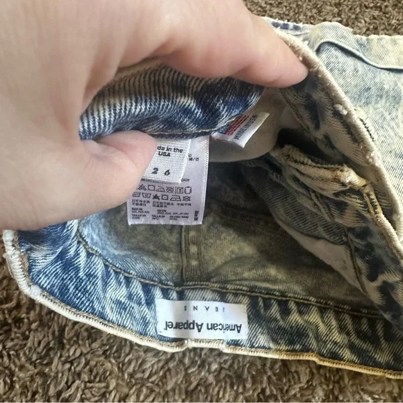 American Apparel sz 26 denim short lot - Picture 7 of 7